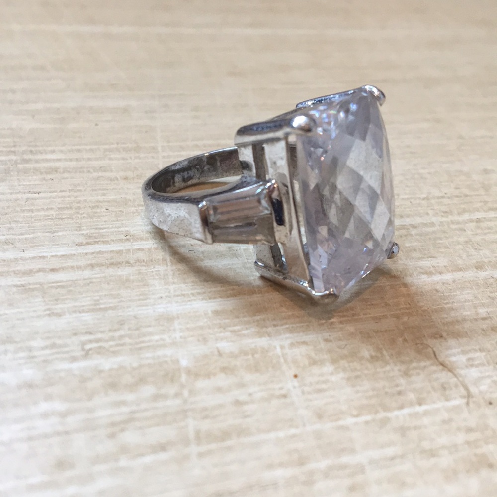 Faux diamond ring